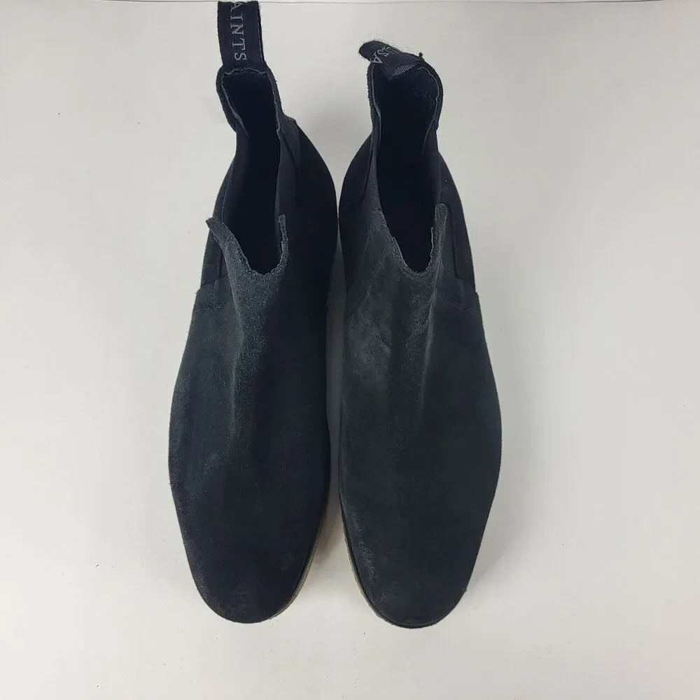 Allsaints Chelsea Boots Slip On Suede Leather